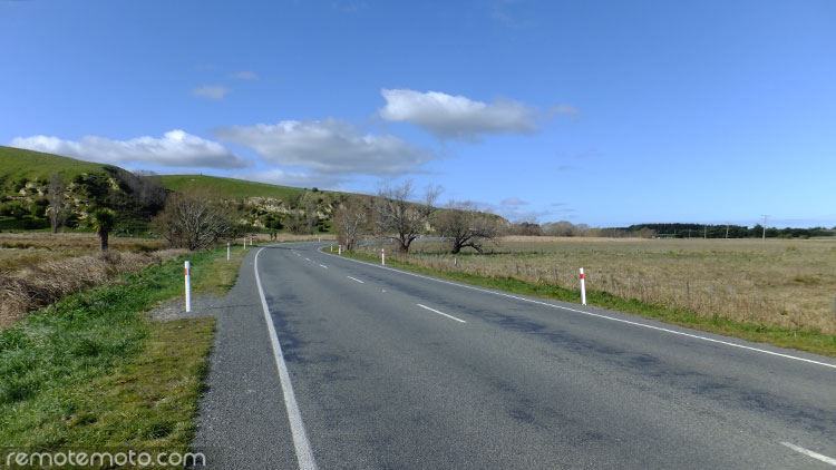 SH75 heading to Birdlings Flat